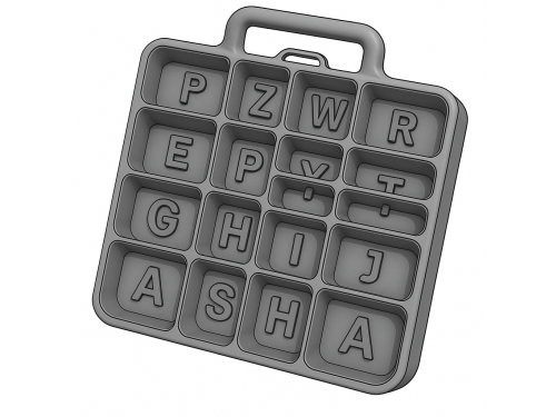 Template Key Insert Modular Insert Template Generator - Freelance 3D Modeling Design - Cad ...