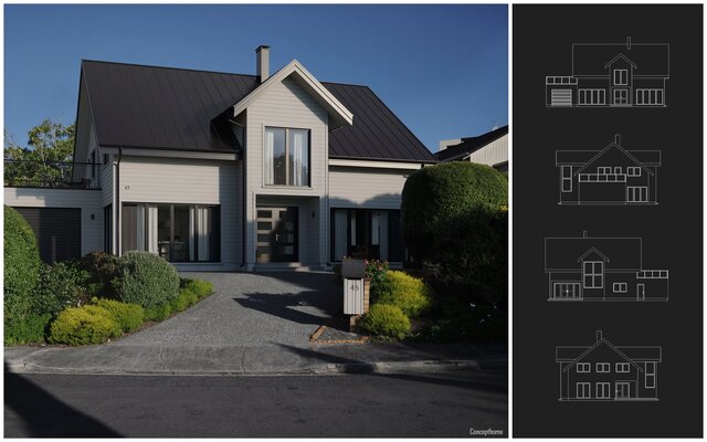 I offer custom architectural design with blueprints and renderings image 3