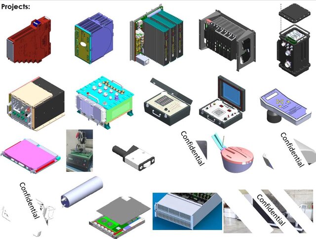 I offer precision mechanical design for high-density electronic packaging