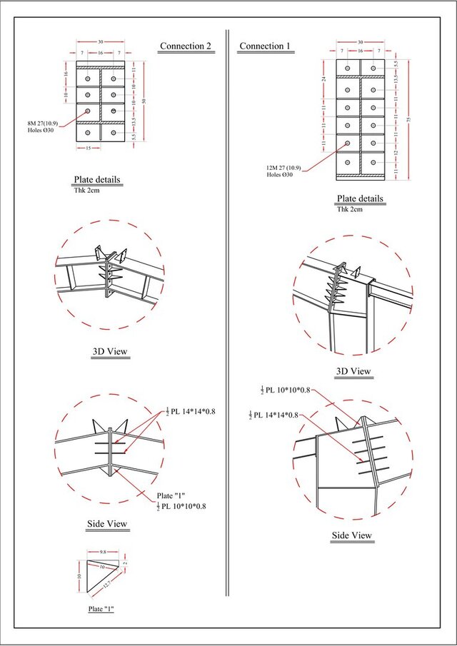 I will prepare professional steel shop drawings and structural detailing image 3