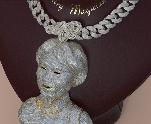 I offer high-end jewelry CAD design for luxury necklaces & pendants image 6