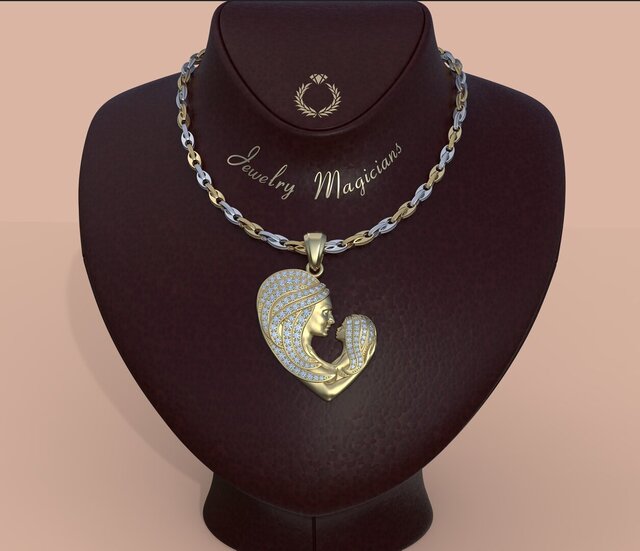 I offer high-end jewelry CAD design for luxury necklaces & pendants image 5