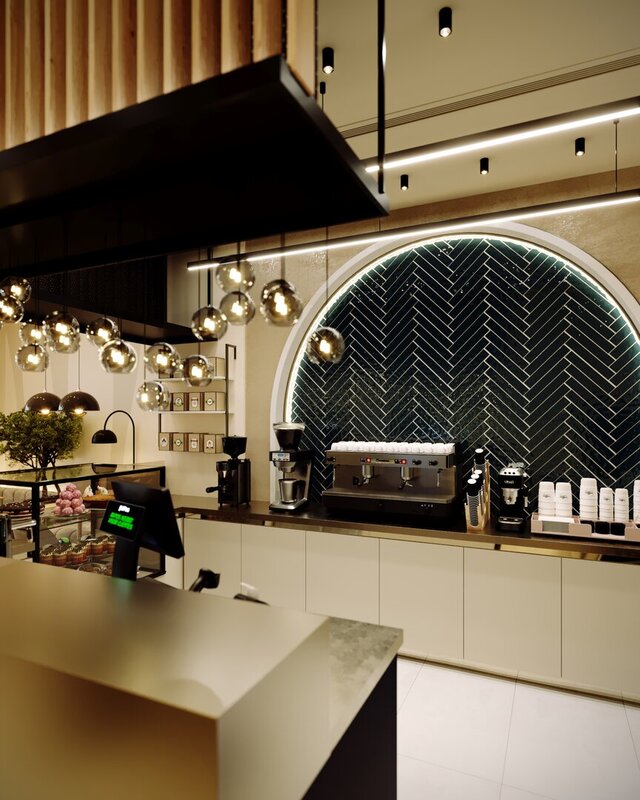 I will design unique cafe interiors with 3D rendering image 9