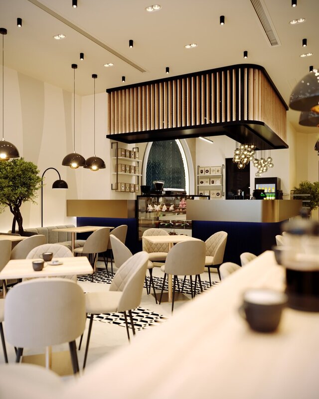 I will design unique cafe interiors with 3D rendering image 8