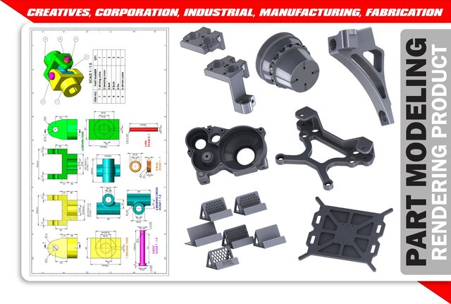 I will do 3D cad models, mechanical designs and engineering products image 3