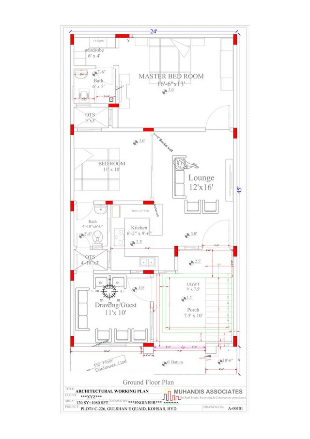 I will create a 2D Drafting plans for residential and commercial projects