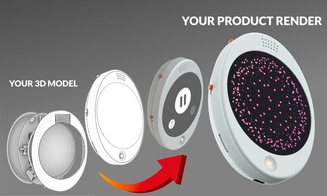 I will create photorealistic studio renderings from your 3D model for e-Commerce & marketing image 1