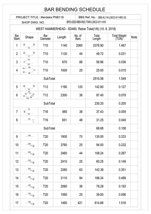 I will do professional rebar detailing, BBS and shop drawings for your architectural projects image 10