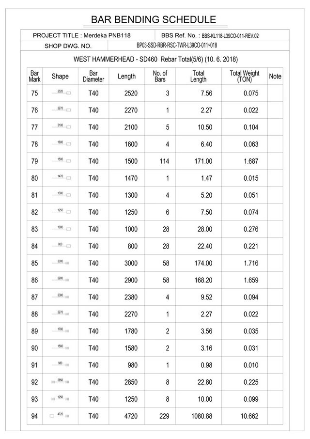 I will do professional rebar detailing, BBS and shop drawings for your architectural projects image 14