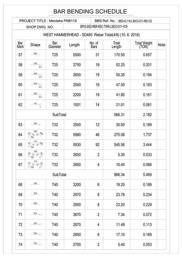 I will do professional rebar detailing, BBS and shop drawings for your architectural projects image 12