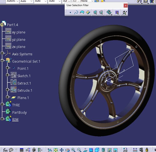 I offer 3D design with CATIA for surface modeling, parts and mechanical projects