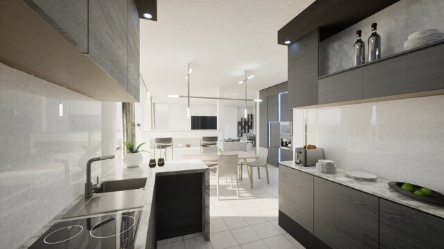 I will create a 3D render of any architectural model image 13