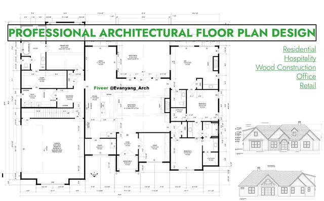 I will create professional architectural floor plans, elevations and sections for you image 4