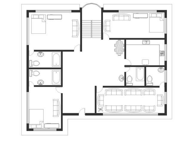 I will convert sketch or PDF to AutoCAD and create 3D models in SketchUp or Revit image 2
