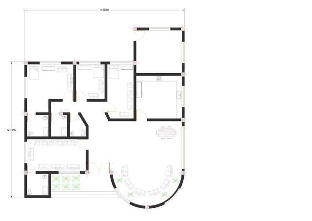 I will convert sketch or PDF to AutoCAD and create 3D models in SketchUp or Revit image 4