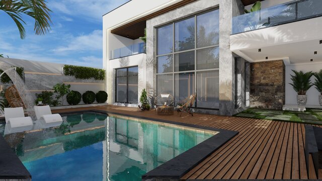 You will get a customized 3D design for architectural projects with SketchUp image 2