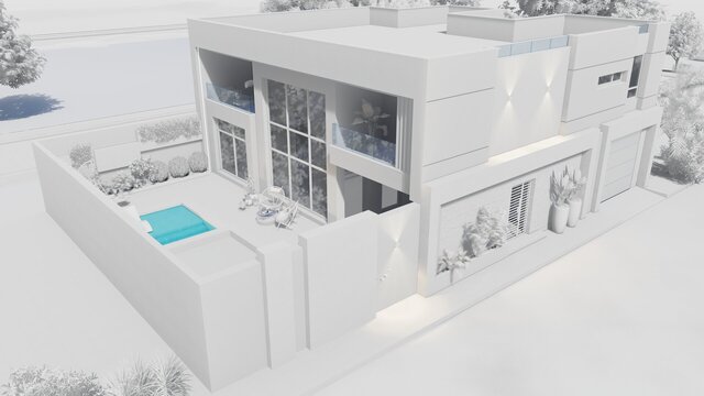 You will get a customized 3D design for architectural projects with SketchUp image 3