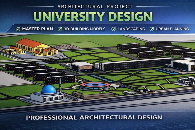 I will create 2D & 3D Architectural and Urban Planning Designs image 2