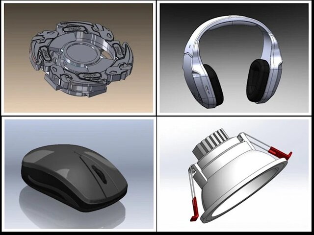 I will create cad models in SolidWorks, Creo, NX, AutoCAD, Blender image 3