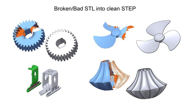 I will do 3D reverse engineering from stl, obj, or 3D scanned data image 3