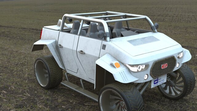 I offer detailed 3D vehicle modeling (military vehicles, aircraft, drones) image 37