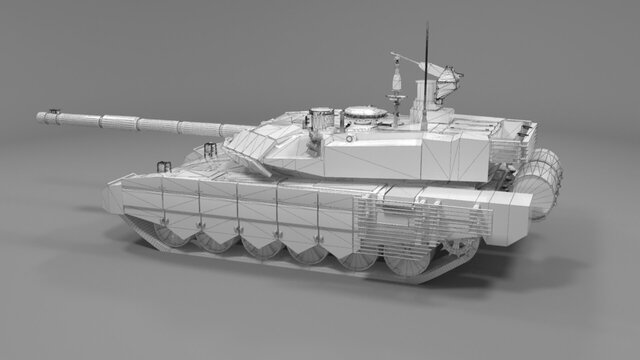 I offer detailed 3D vehicle modeling (military vehicles, aircraft, drones) image 6