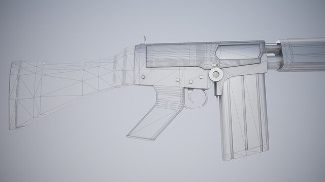 I offer professional 3D weapon modeling for games and visualization image 23
