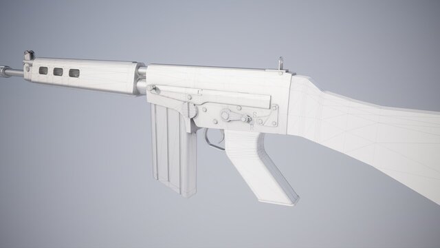 I offer professional 3D weapon modeling for games and visualization image 26