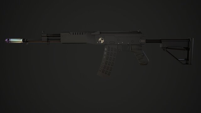 I offer professional 3D weapon modeling for games and visualization image 6