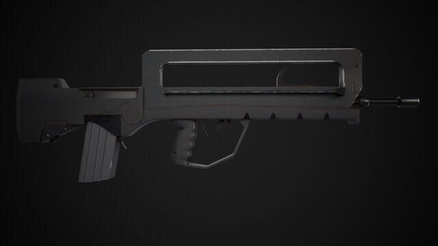 I offer professional 3D weapon modeling for games and visualization image 20