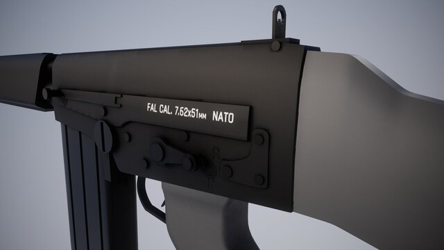 I offer professional 3D weapon modeling for games and visualization image 24