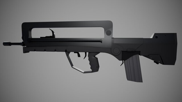 I offer professional 3D weapon modeling for games and visualization image 15