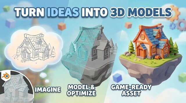 I will turn your idea into a low poly 3D game assets