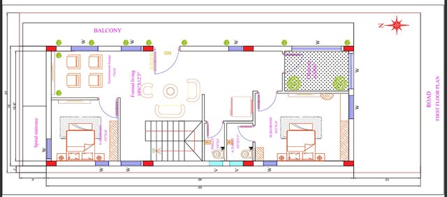 I will create a 2D architectural floor plan with efficient space utilization image 3