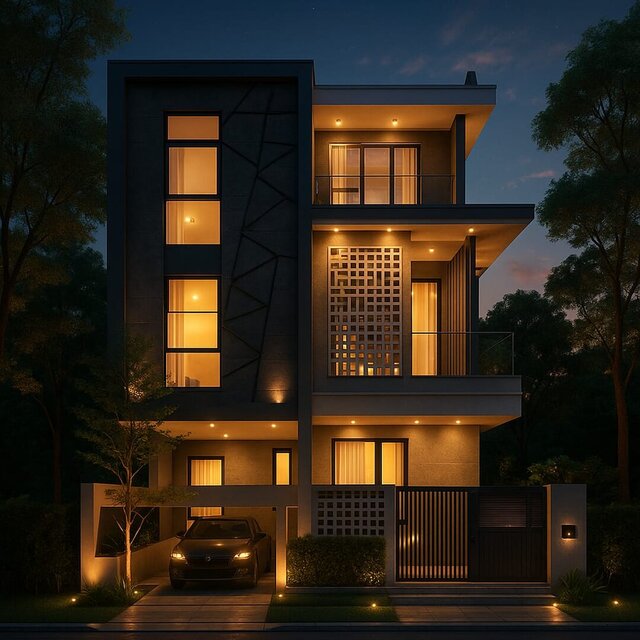 I will create a 2D architectural floor plan with efficient space utilization