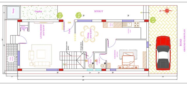 I will create a 2D architectural floor plan with efficient space utilization image 2