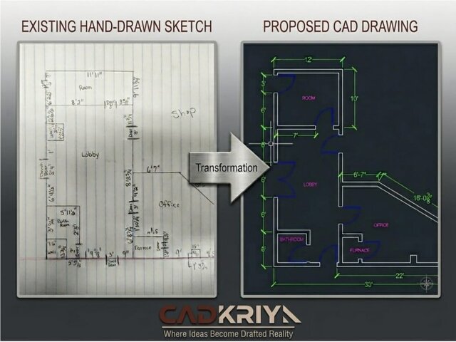 I will convert sketches, PDFs, and concepts into accurate AutoCAD floor plans image 1