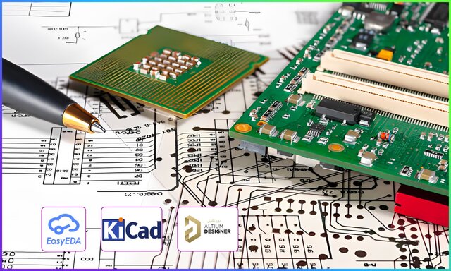 I design custom PCB board schematics, PCB layout on Altium, KiCAD or easyEDA