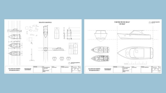 I offer 2D interior layout plans for marine, commercial and residential projects image 1