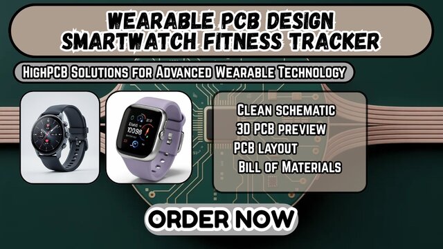 I design wearable PCB design smartwatch fitness trackers (ESP32, BLE, NRF52, ESP8266) image 1