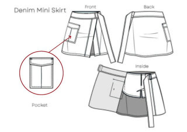 I will draw clothing technical drawings for you