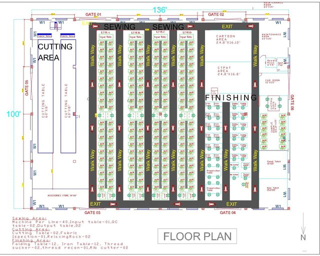 I offer garment & warehouse layout design with sewing line optimization (CAD) image 2