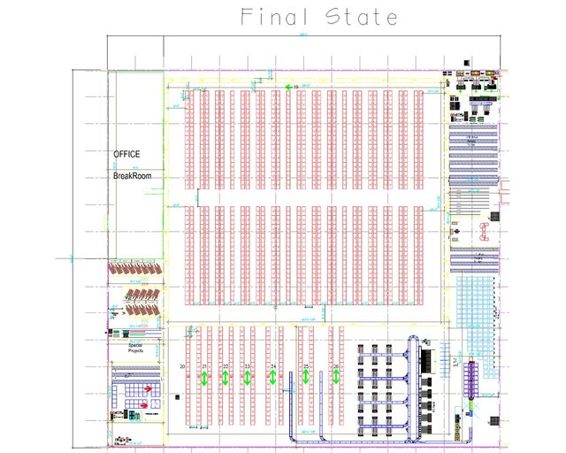 I offer garment & warehouse layout design with sewing line optimization (CAD)