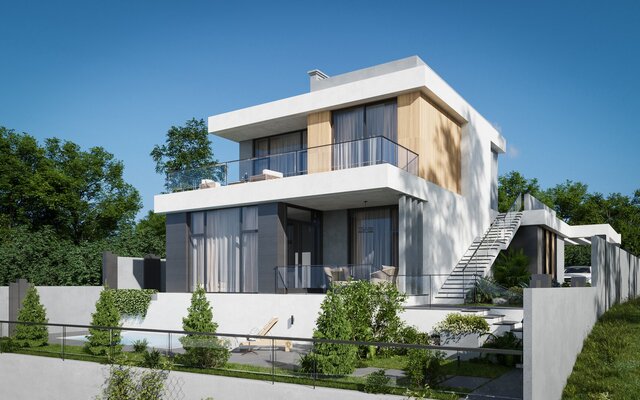 I create 3D visualizations of exteriors and interiors for architectural projects