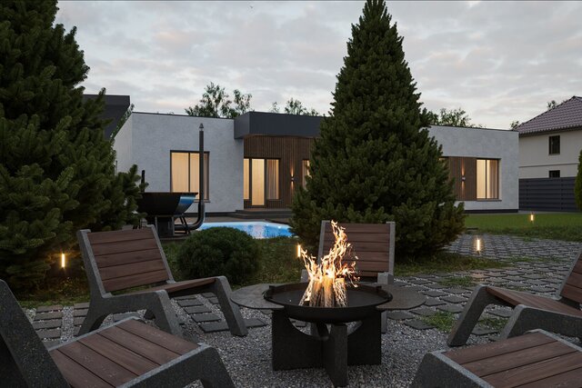I create 3D visualizations of exteriors and interiors for architectural projects image 8