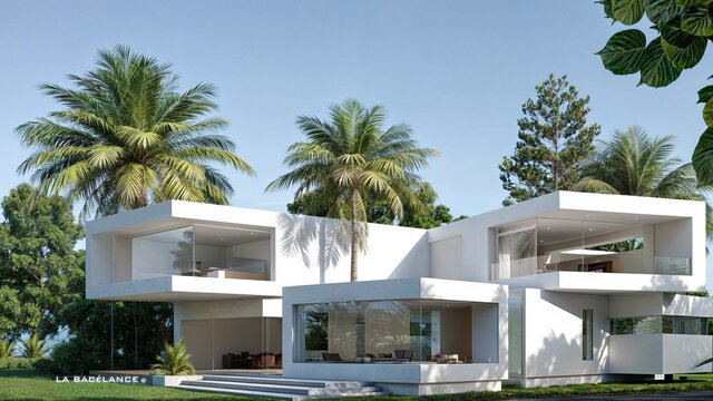 I will design modern architectural concepts, facades and 3D visualizations image 9