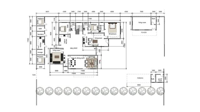 I will design 2d floor plan, site plan, roof plan and elevations with AutoCAD image 2