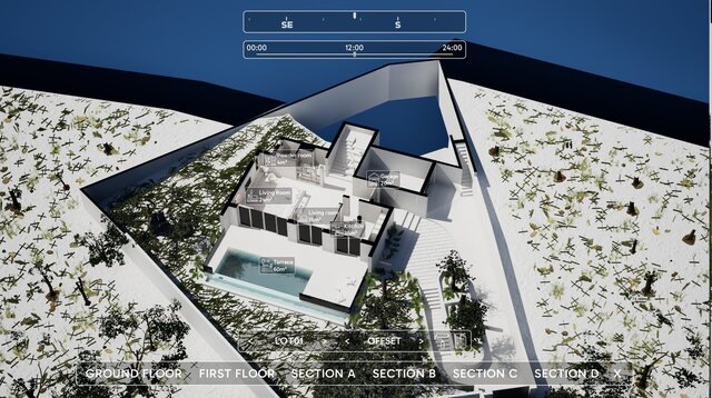 I will create an interactive architectural walkthrough image 4