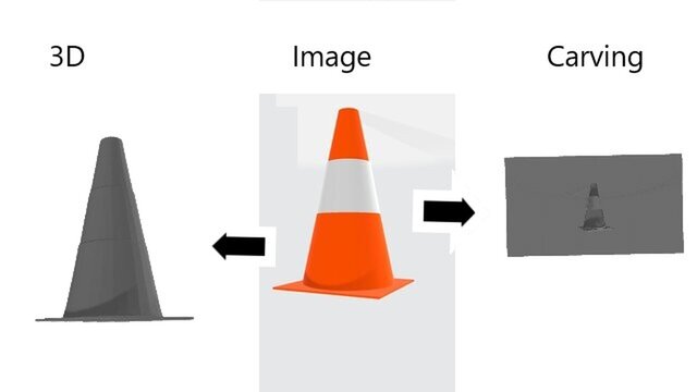 Image & Sketch to Carving, 2D/3D Model: STEP, STL, OBJ and more