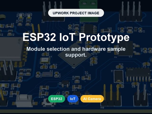 I offer ESP32 IoT and AI camera hardware prototype support